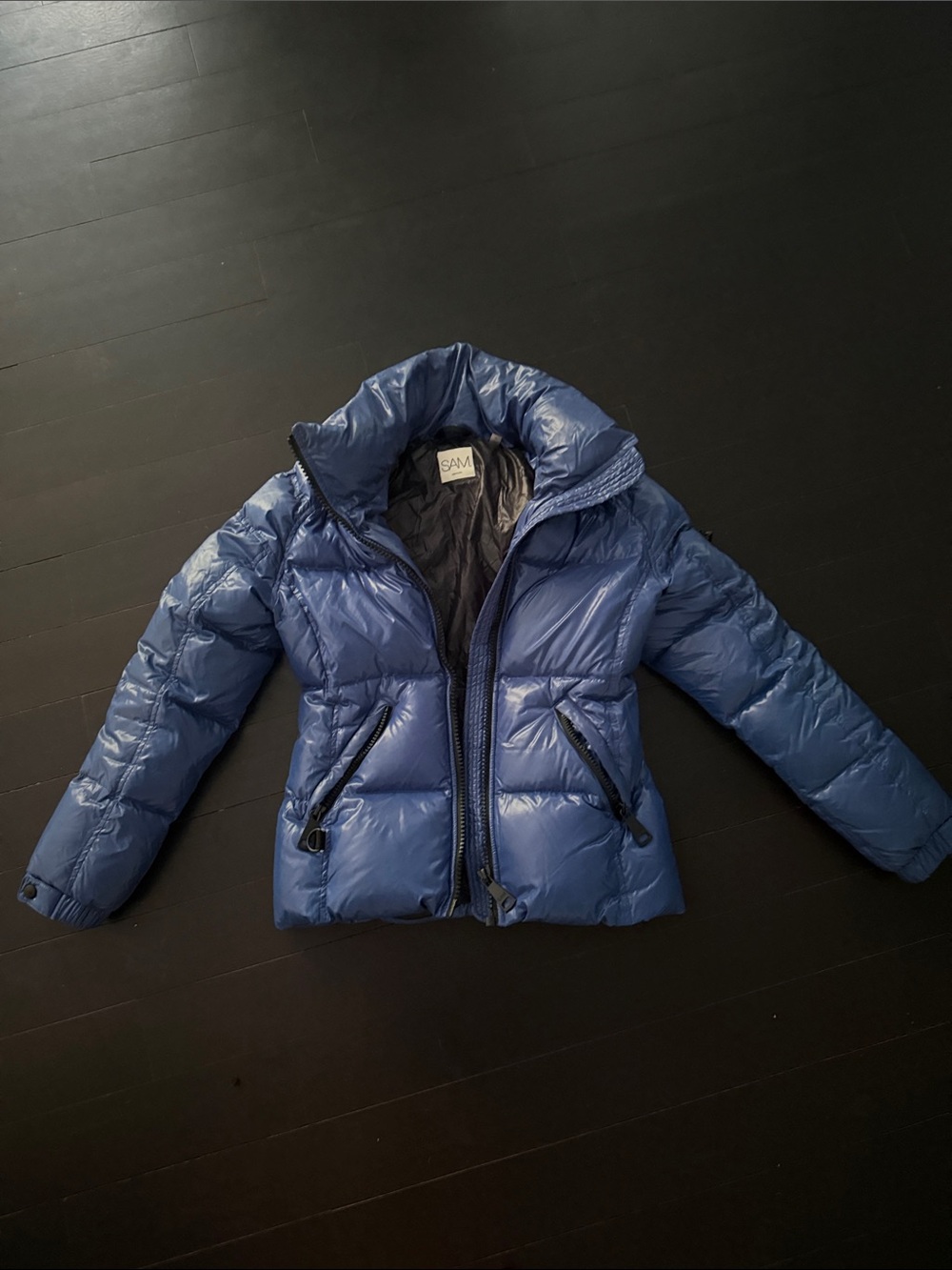 SAM Shiny Navy Puffer Jacket